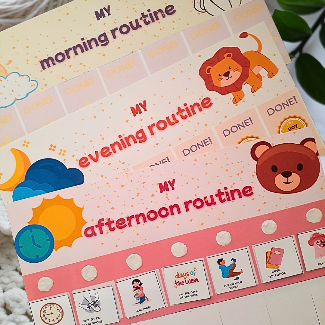 editable routine flip chart