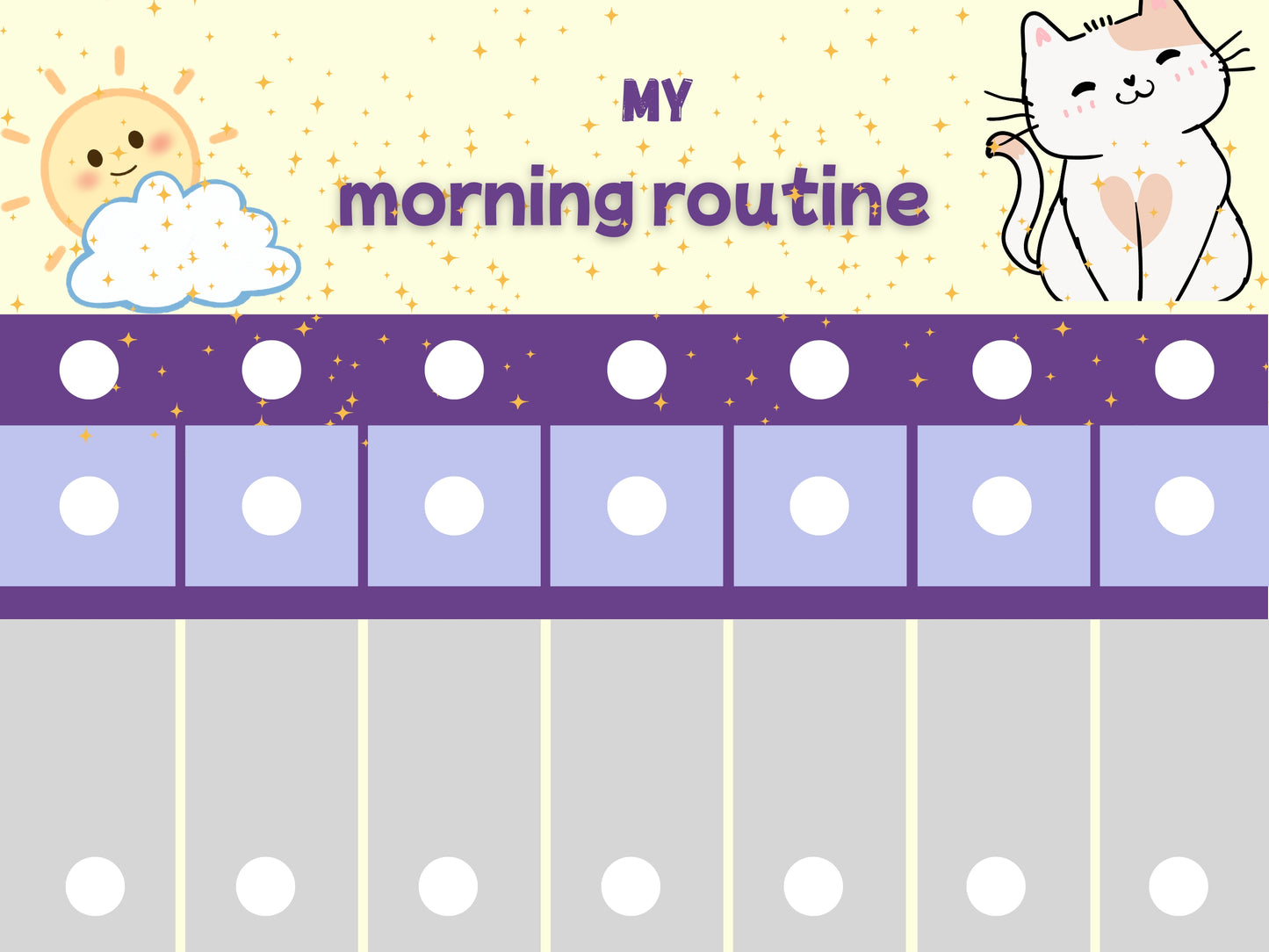 editable routine flip chart