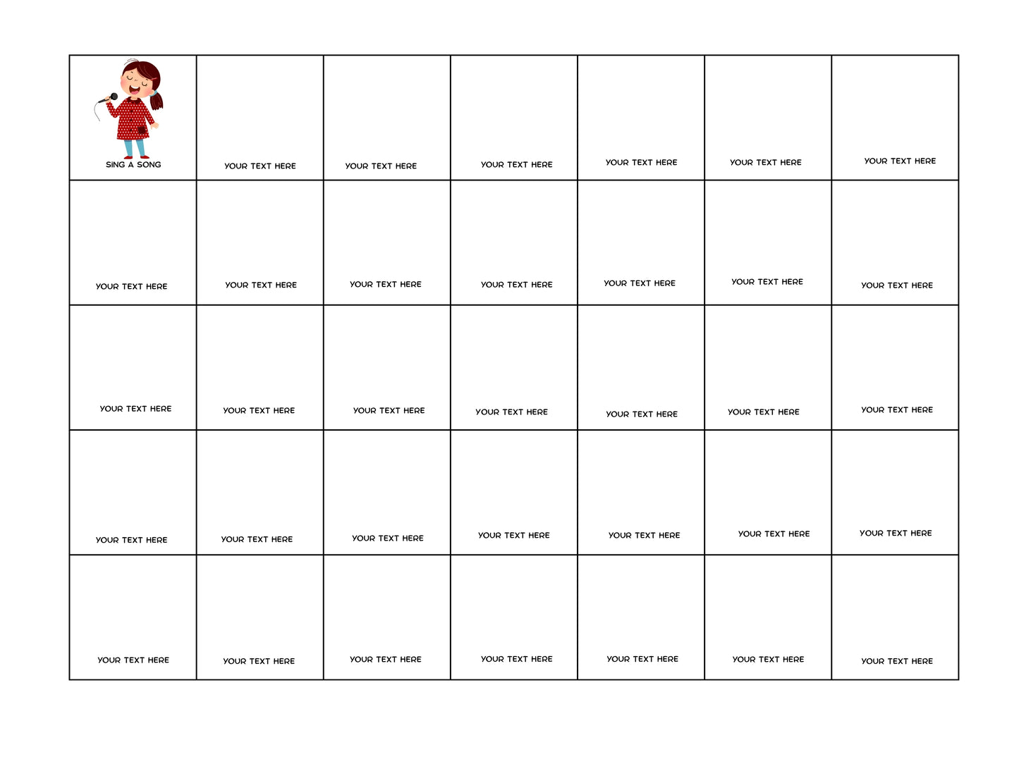 editable routine flip chart